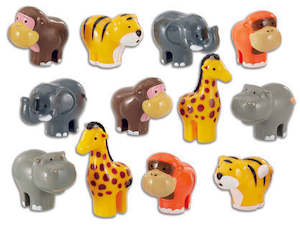 Wild Animal Set  Poly Bag  12pcs