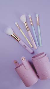 Oh Flossy - Makeup Brush Set (5pc) Rainbow