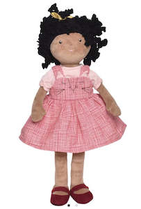 Madison- Dark Skin Girl-Natural, Sustainable, Ethical Handmade, 42cm