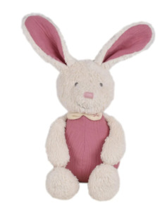 Toy: 100% ORGANIC BABY BUNNY WITH MUSLIN BODY 30CM