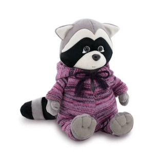 DAISY THE RACOON, KNITTED SEASON, 25CM