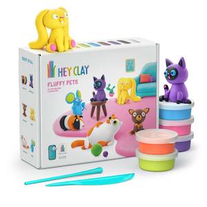 Toy: HEY CLAY - FLUFFY PETS, 15 CANS