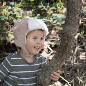 Baby wear: Sherpa Aviator Bonnet - 3 colours