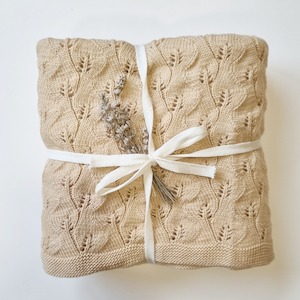 Nooks Merino Wool Baby Blanket - Caramel Latte