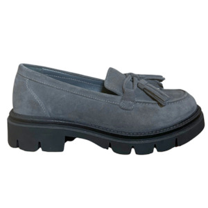 Wave Crosta Grigio Loafers