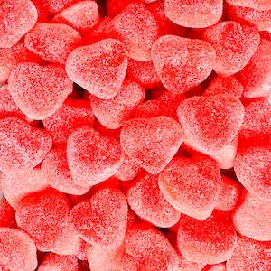 Confectionery: Sour Strawberry Filled Hearts