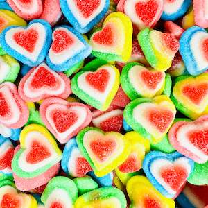 Sugared Triple Hearts