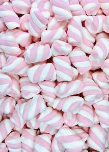 Pink & White Marshmallow Twists