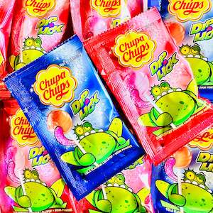 Confectionery: DATED Chupa Chups Dip & Lick 9g