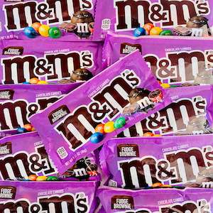 Confectionery: DATED M&M's Fudge Brownie