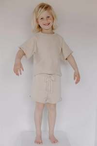 Kids: Leni The Label | Good Times Organic Short | Sand