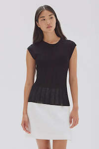 Clothing: Noa Knit Tank | Black