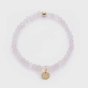 Amuleto Rose Quartz Bracelet/Wrap 4mm | Goldfilled