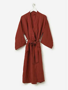 Brick Linen Robe