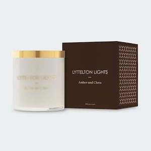 Lyttelton Lights: Amber and Clove Candle