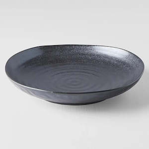 Matte Black | Uneven Dinner Plate