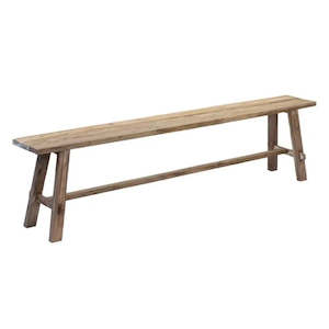 Outdoor: Rustico Reclaimed Teak Bench Long