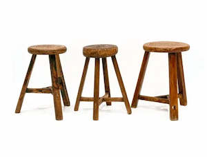 Original Round Wooden Stool | Large