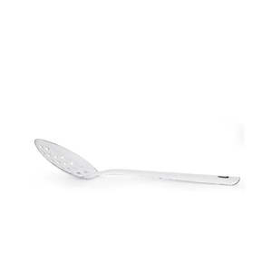 Falcon Enamel Perforated Spoon 30cm White