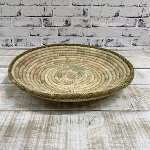 Baskets: Le Panier | Shallow Basket with Green Rim