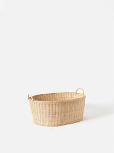 Oval Rattan Laundry Basket