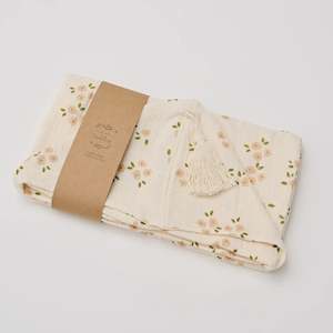 Over The Dandelions | Organic Muslin Hooded Towel