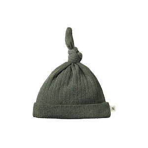 Nature Baby | Pointelle Merino Knotted Beanie