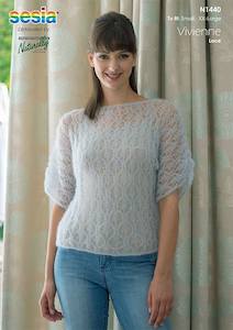 Mohair: Vivienne Mohair Lace Top (N1440) - Printed Pattern