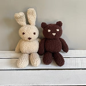 Teddy & Rabbit (2507) - Printed Pattern