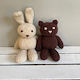 Teddy & Rabbit (2507) - Printed Pattern