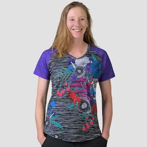 Women's Send It S/S High Speed Purple Paradise