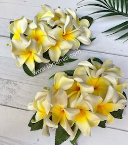 Seis And Flower Hair Clips: LEPUA Plumeria Hair Clip