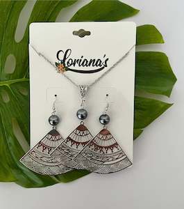 New Arrivals Pasifika Pearl Sets: AULELEI SILVER PEARL SET