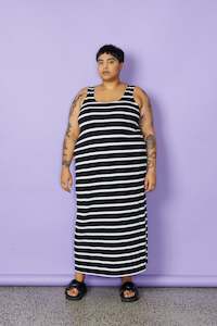 A-Line Maxi Slip - Wide Stripe