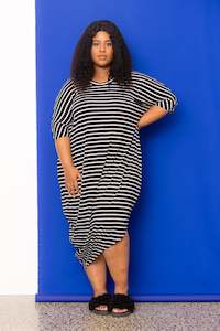 Last One Size M - Outlet  - Jasmine Dress -Stripe