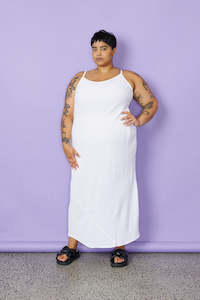 Clothing wholesaling: Bias Slip  - White