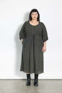 Taylor Dress - Dotti Olive and Black