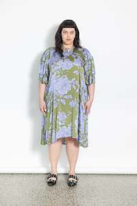 Clothing wholesaling: Flounce Dress - Peony Print.