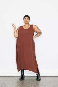 Clothing wholesaling: Last one size M - Layering Dress - Rust