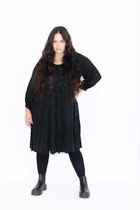 Liv Dress - Black Jacquard