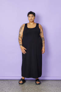 A-Line Maxi Slip - Black