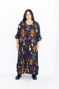 Last one size 3XL - Ophelia Dress - Botanical