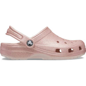 CROCS KIDS CLASSIC GLITTER CLOG - QUARTZ