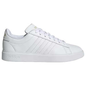 Shoe: ADIDAS WOMENS GRAND COURT 2.0 - WHITE/WHITE/GOLD METALLIC