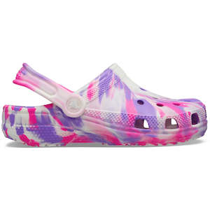 CROCS KIDS CLASSIC CLOG MARBLED - PINK CRUSH/MULTI