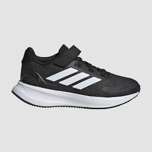 ADIDAS KIDS RUNFALCON 5 ELASTIC - BLACK/WHITE