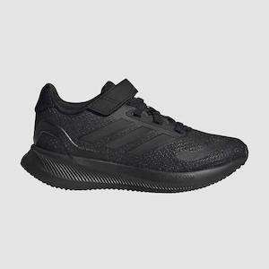 ADIDAS KIDS RUNFALCON 5 ELASTIC - BLACK/BLACK