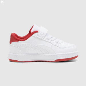 Shoe: PUMA KIDS FERRARI CAVEN 2.0 - WHITE/RED