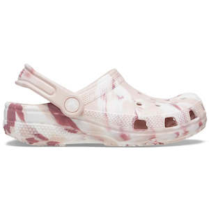 Shoe: CROCS KIDS CLASSIC MARBLED CLOG - QUARTZ/MULTI