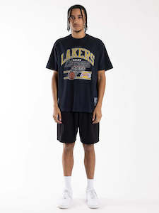 Mitchell & Ness Hoop Tee Lakers - Vintage Black